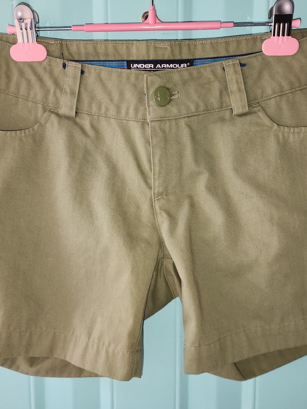 Under Armour Men's Olive Performance Flat-Front Shorts